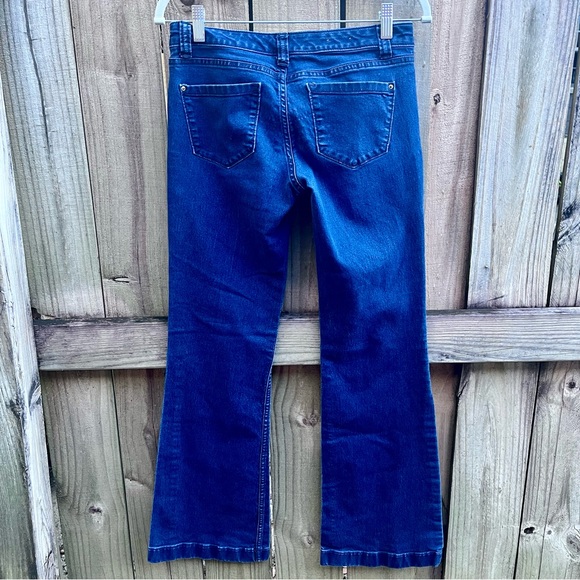 Mossimo Premium, Low Rise, Flare Leg, Dark Wash Jeans;👖 Size 2 - Picture 3 of 5